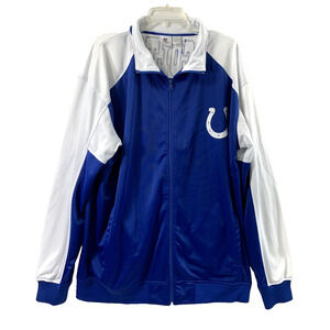 Indianapolis Colts Jacket Mens 2XT NFL Team Apparel Full Zip Lightweight Pockets